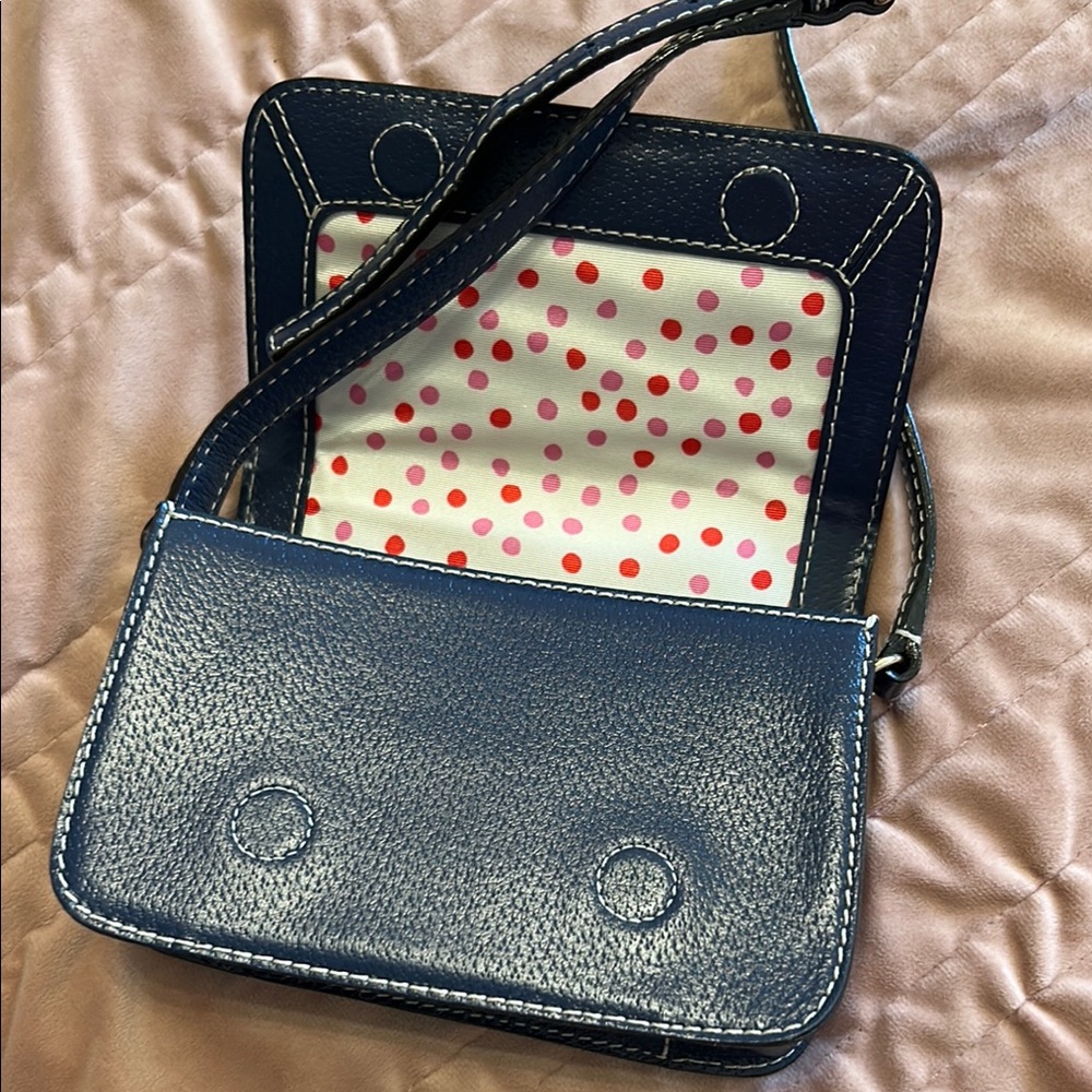 Kate Spade Blue Crossbody Bag with Gold Hardware - Picture 3 of 4